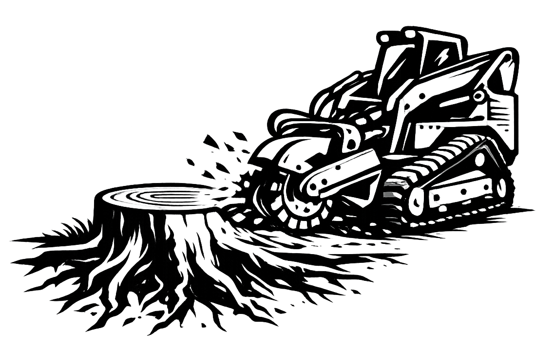 Baumstumpf entfernen (Stubbenfräsen)